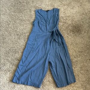 Tiana B. Blue Jumpsuit Classic Denim Style